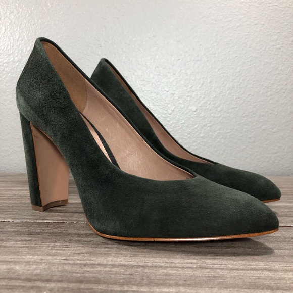 Madewell The Hanna Suede Heels sz 7.5 - Picture 1 of 12